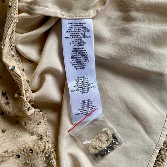 NWT Joie Garlen champagne sequined and embroidered sparkling camisole Size M - Picture 13 of 13